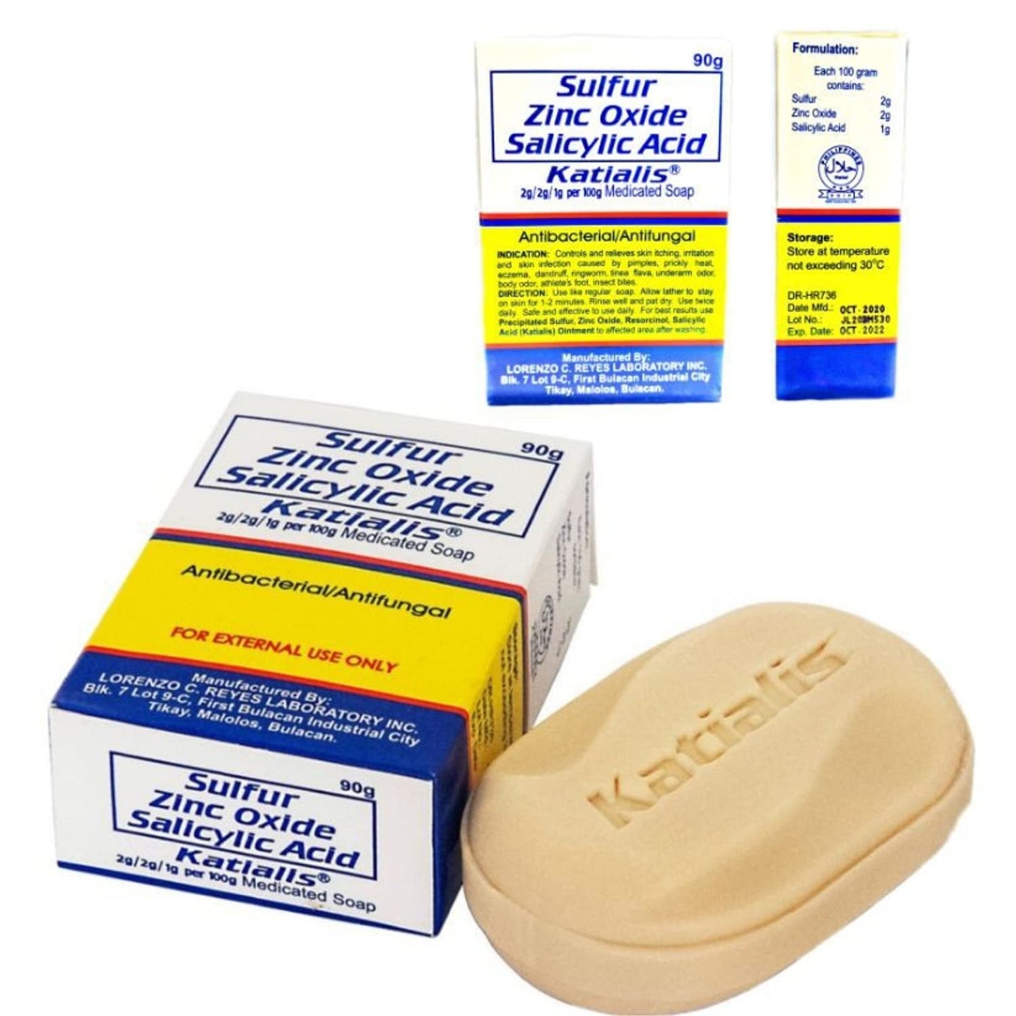 Sulfur Zinc Oxide Salicylic Acid Antifungal Soap