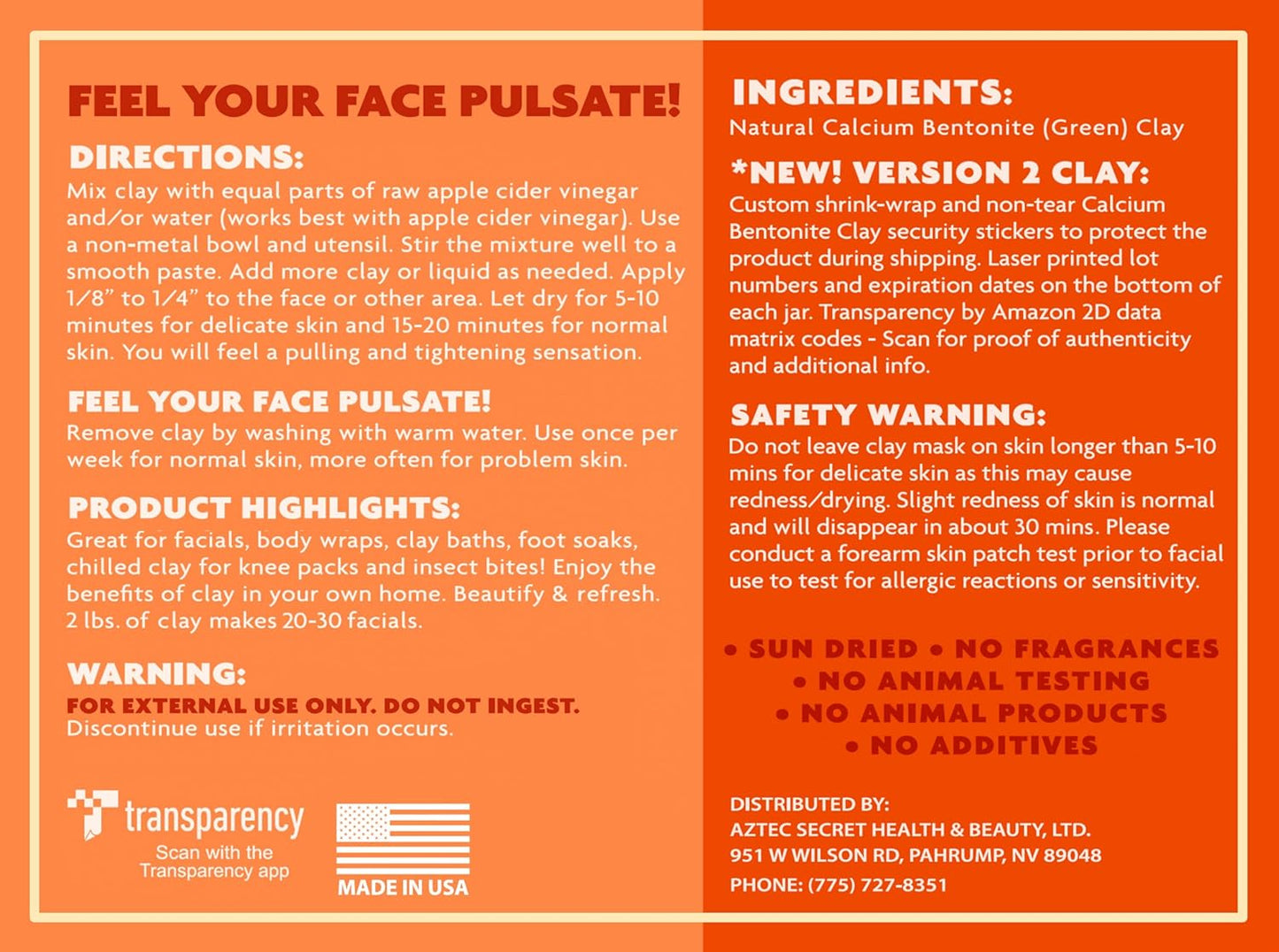 Aztec Secret, Indian Healing Clay,