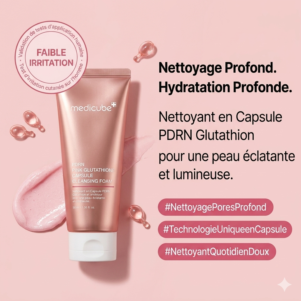 Mousse Nettoyante PDRN Pink Glutathione
