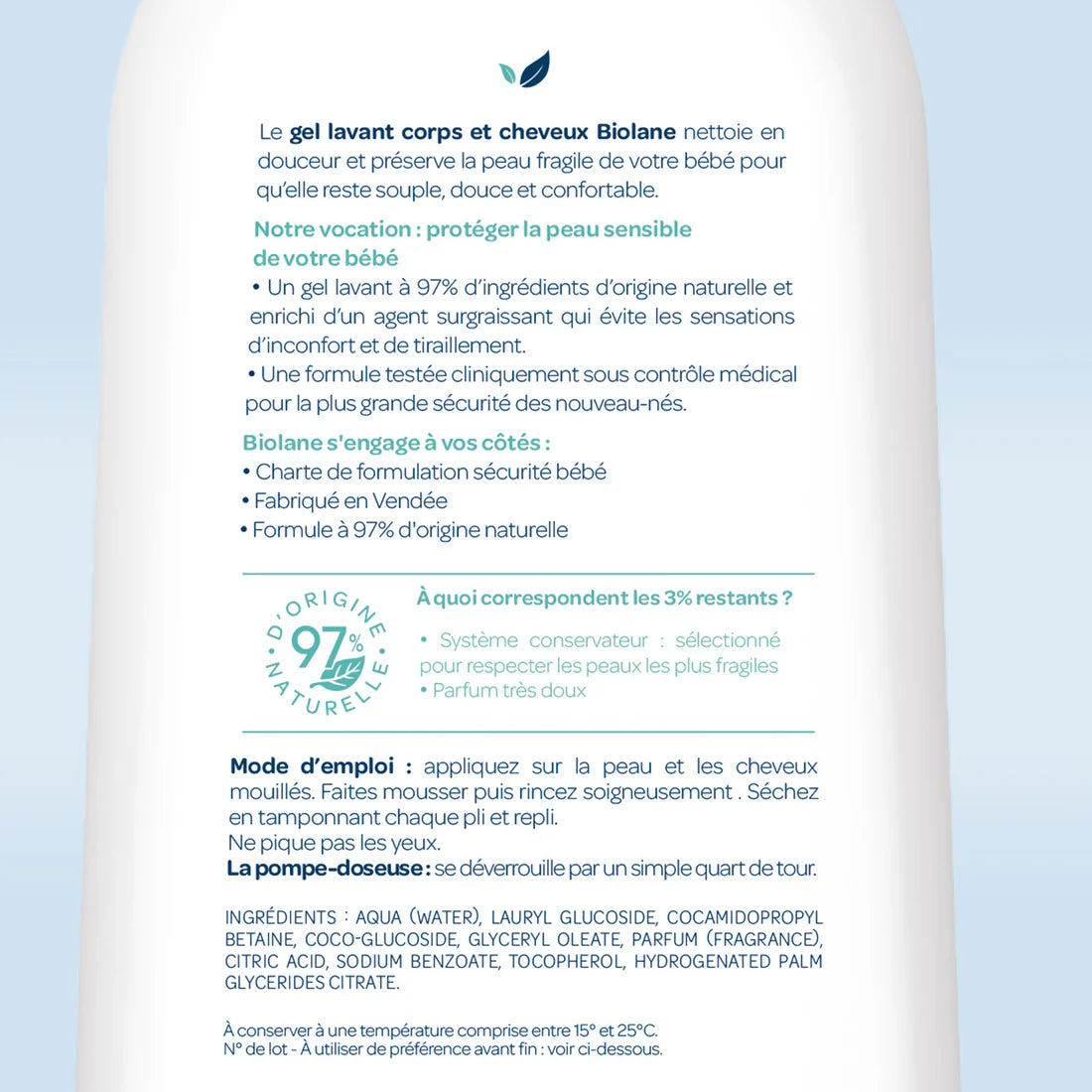 Gel lavant corps & cheveux