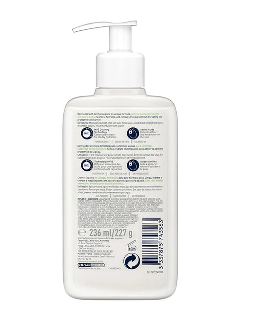 Crème Moussante Nettoyante Hydratante