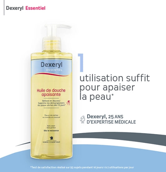 Huile de douche apaisante