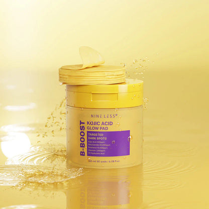 NINELESS - B-Boost Kojic Acid Glow Pad - Disques éclat acide kojique & niacinamide