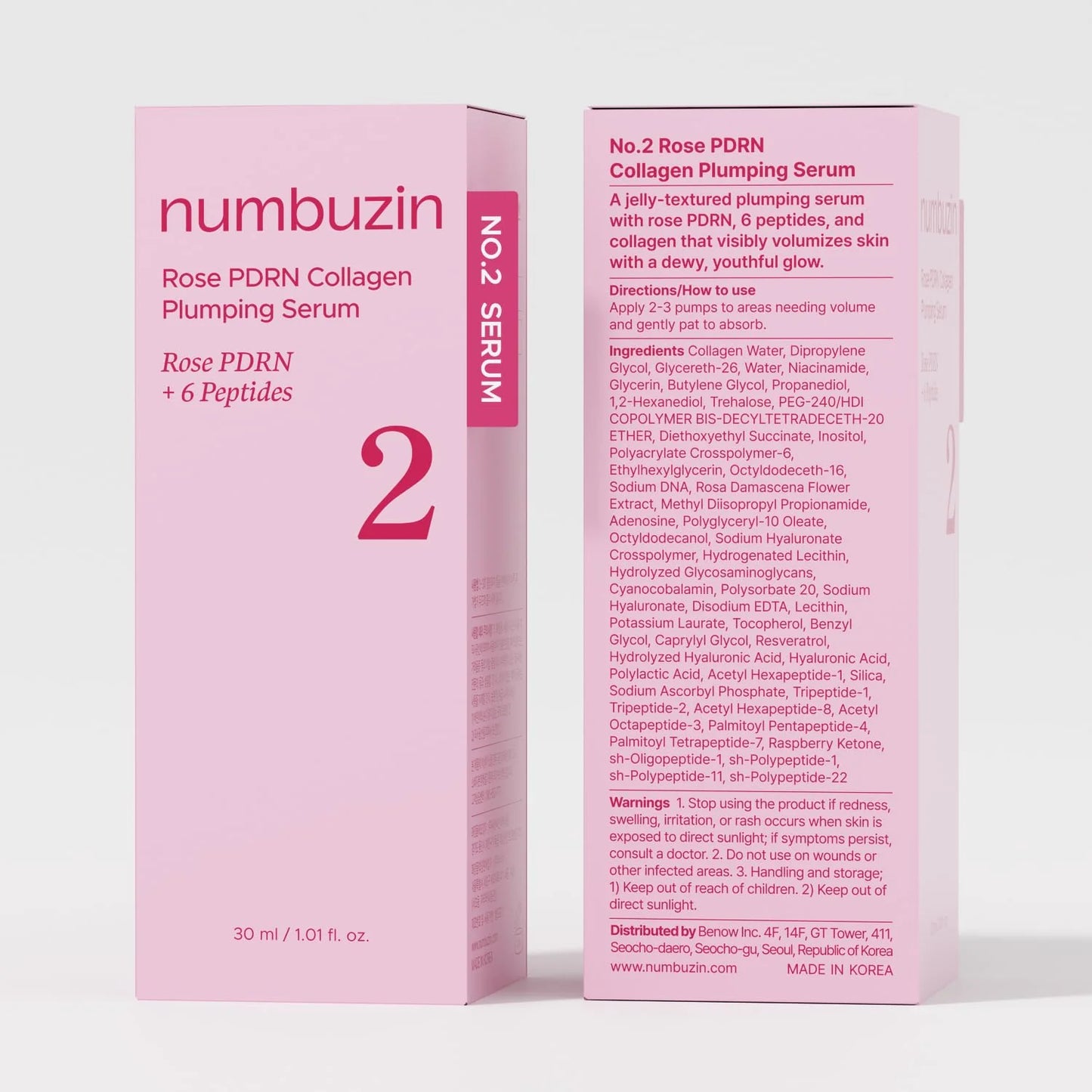 No.2 Rose PDRN Collagen Plumping Serum