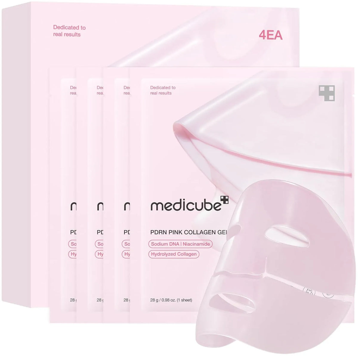 PDRN Pink Collagen Gel Mask 4pcs