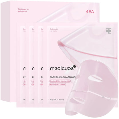 PDRN Pink Collagen Gel Mask 4pcs