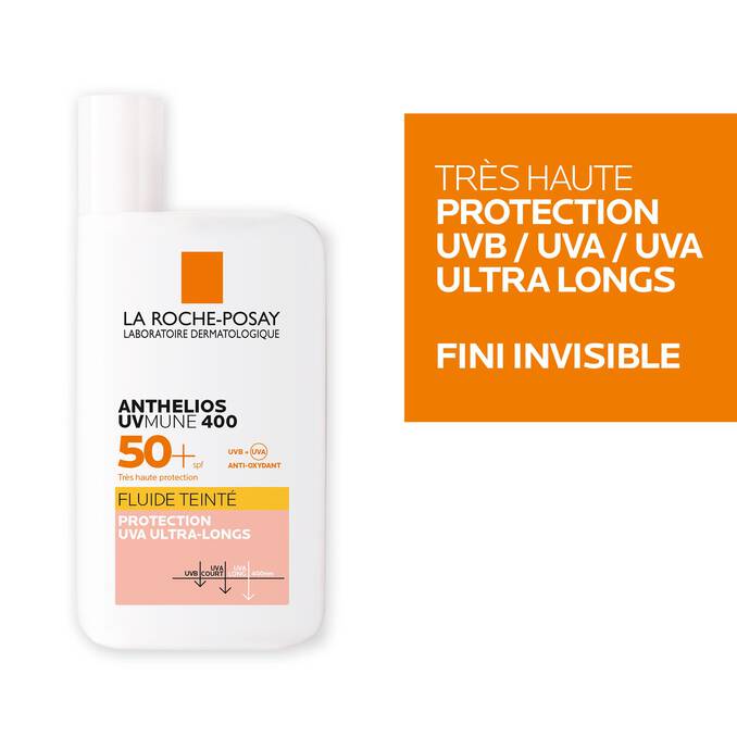 Anthelios UVMUNE 400 Crème Solaire fluide invisible teintée