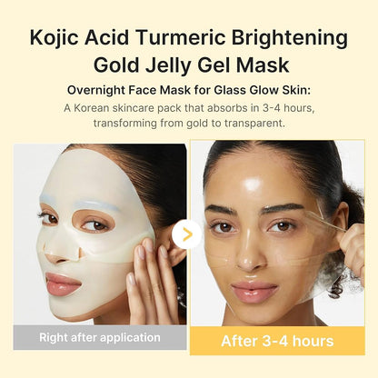 Kojic Acid Turmeric Brightening Gel Mask 4pcs