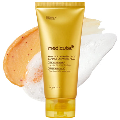 Medicube Facial Cleanser Turmeric Capsule Foam Cleanser