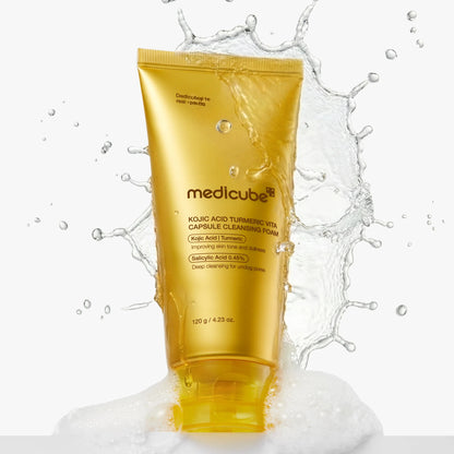 Medicube Facial Cleanser Turmeric Capsule Foam Cleanser