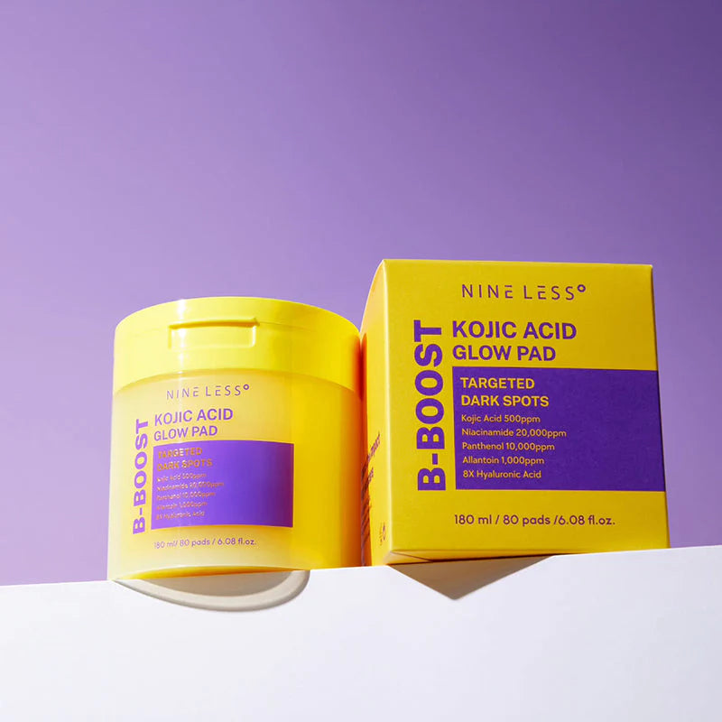 NINELESS - B-Boost Kojic Acid Glow Pad - Disques éclat acide kojique & niacinamide