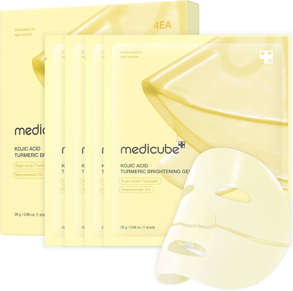 Kojic Acid Turmeric Brightening Gel Mask 4pcs