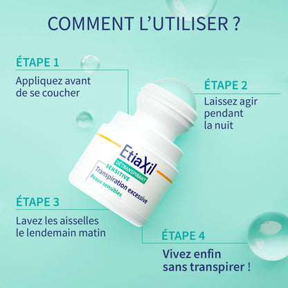 Etiaxil Détranspirant Peaux Sensibles aisselles