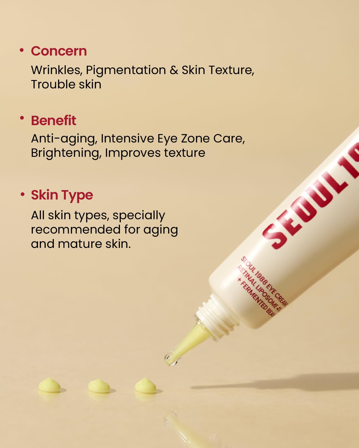 SEOUL 1988 Eye Cream : Retinal Liposome 4% + Fermented Bean