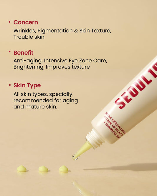 SEOUL 1988 Eye Cream : Retinal Liposome 4% + Fermented Bean