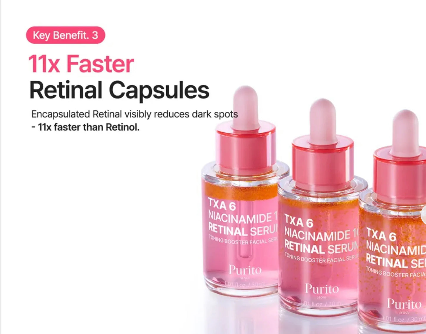 TXA 6% + Niacinamide 10% + Retinal Facial Serum