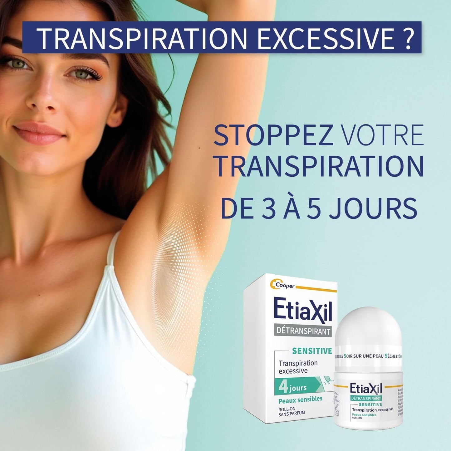 Etiaxil Détranspirant Peaux Sensibles aisselles