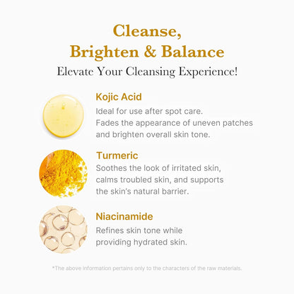 Kojic Acid Tumeric Toning Cleanser