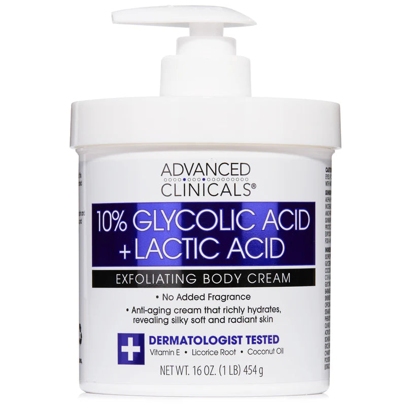 10% Glycolic + Lactic Acid Body Cream