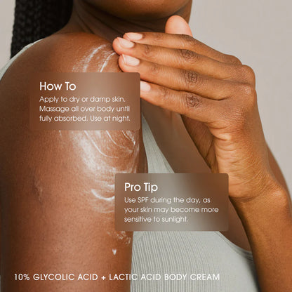 10% Glycolic + Lactic Acid Body Cream