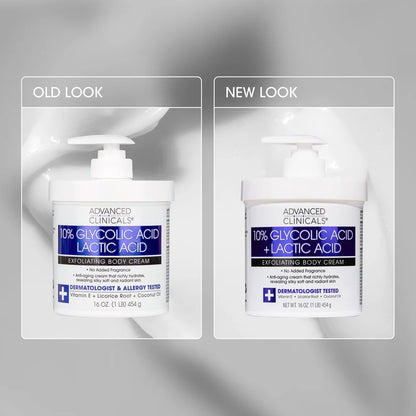 10% Glycolic + Lactic Acid Body Cream