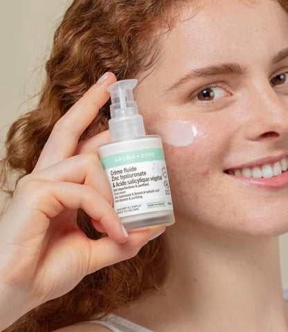 Crème fluide Zinc hyaluronate & Acide salicylique végétal
