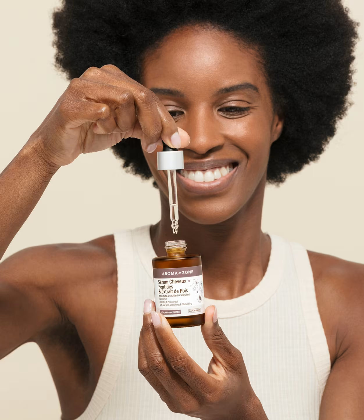 Sérum cheveux anti-chute Peptides & extrait de pois