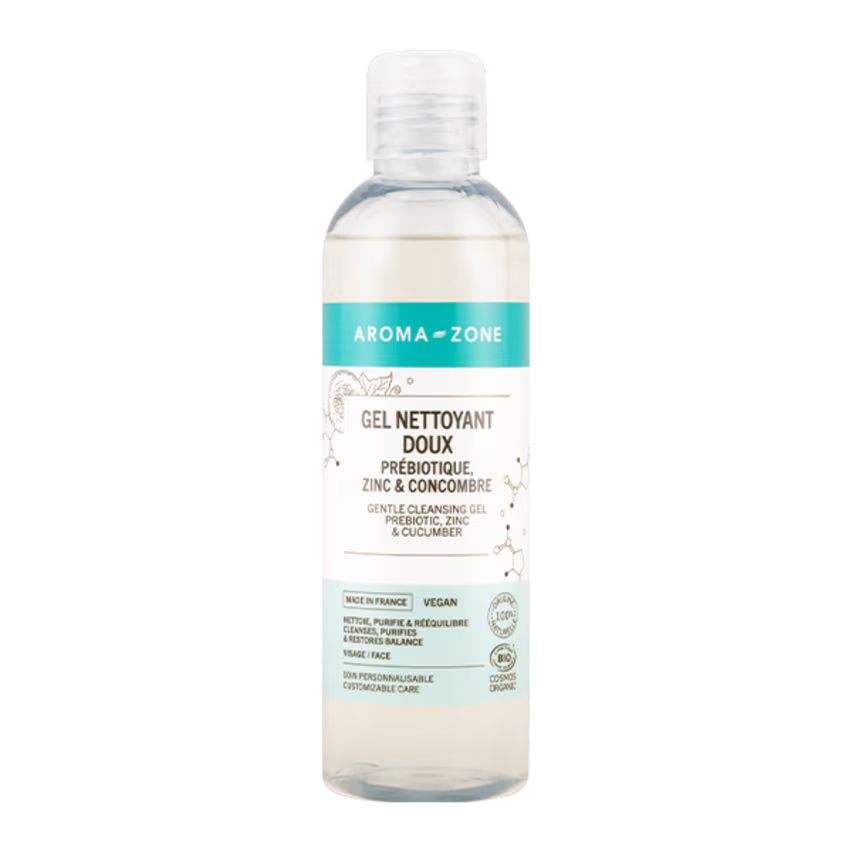 Gel nettoyant doux Prébiotique, Zinc & Concombre