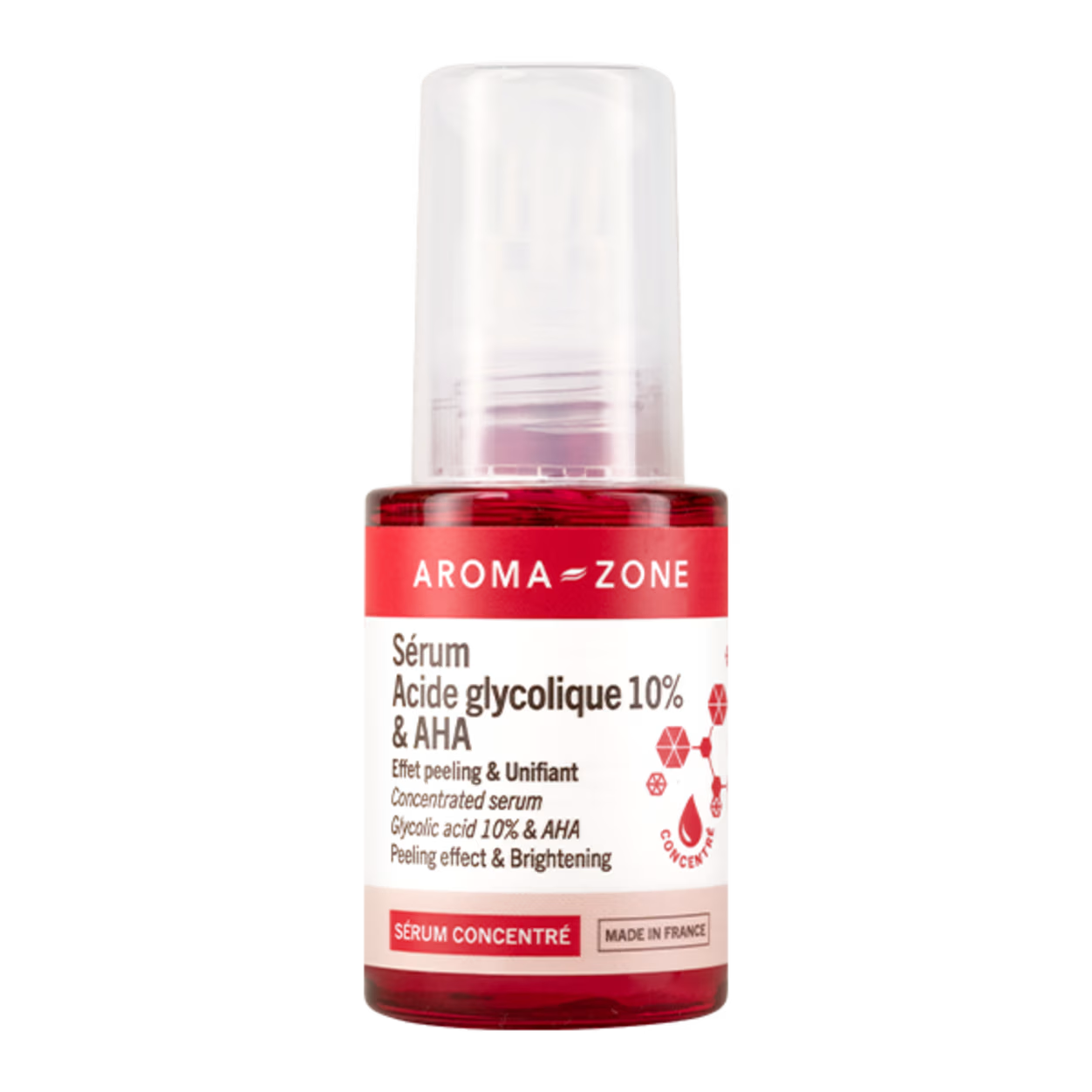 Sérum concentré Acide glycolique 10% & AHA