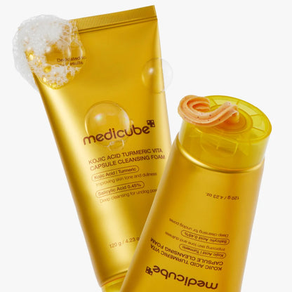 Medicube Facial Cleanser Turmeric Capsule Foam Cleanser