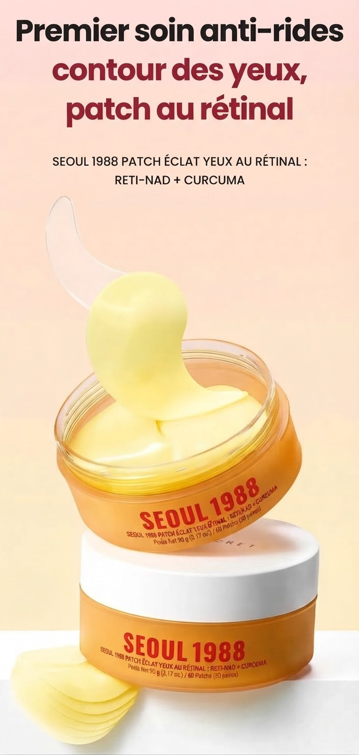 SEOUL 1988 RETINAL GLOW EYE PATCH : RETI-NAD + TURMERIC
