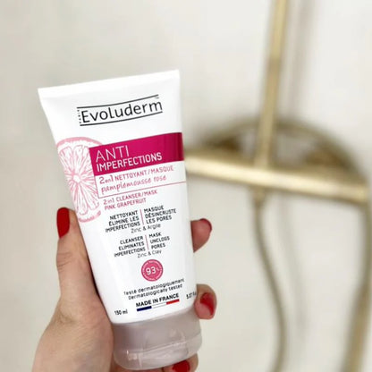 2 en 1 Nettoyant/Masque Anti-Imperfections