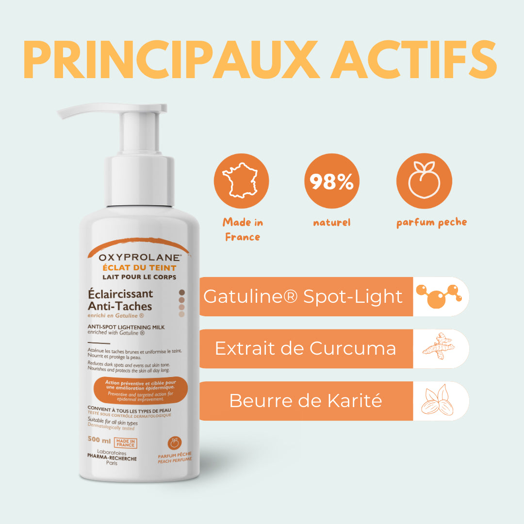 Lait éclaircissant anti-taches – éclat du teint