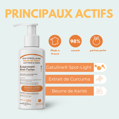 Lait éclaircissant anti-taches – éclat du teint