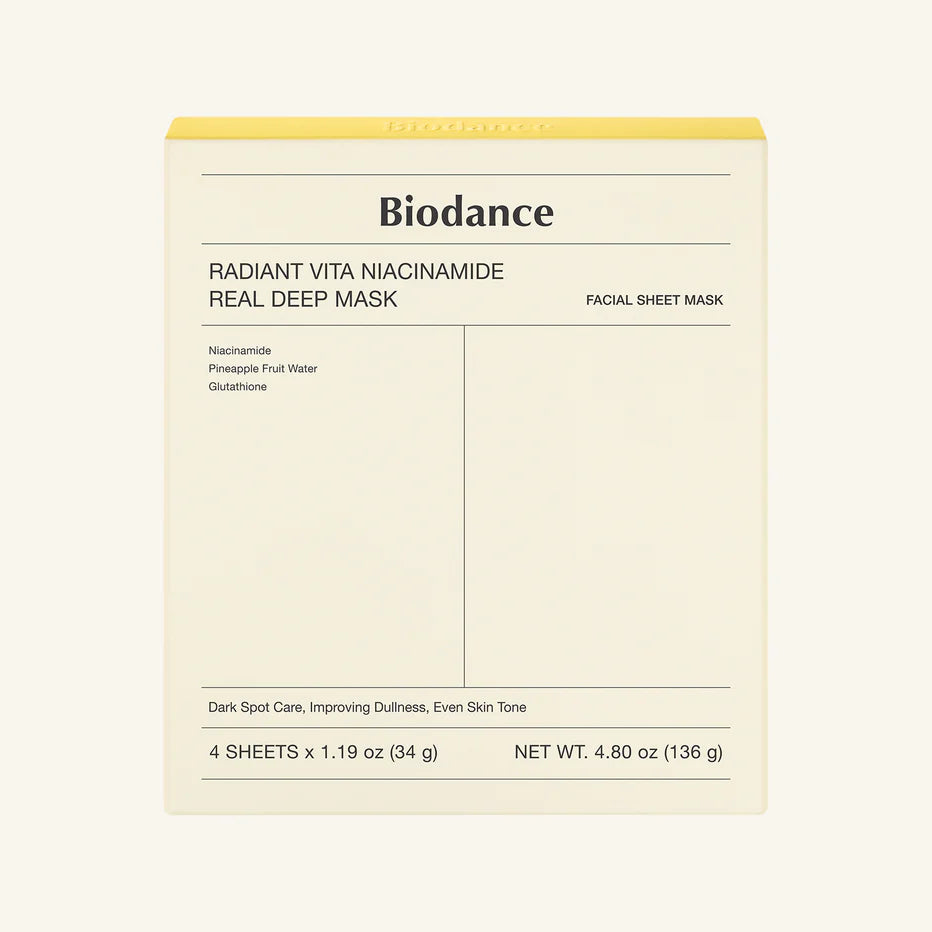 Radiant Vita Niacinamide Real Deep Mask  - 4 sheets