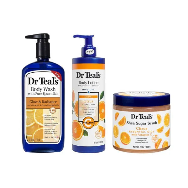 Dr Teal’s Glow & Radiance – Lotion corporelle au Citrus et à la vitamine C