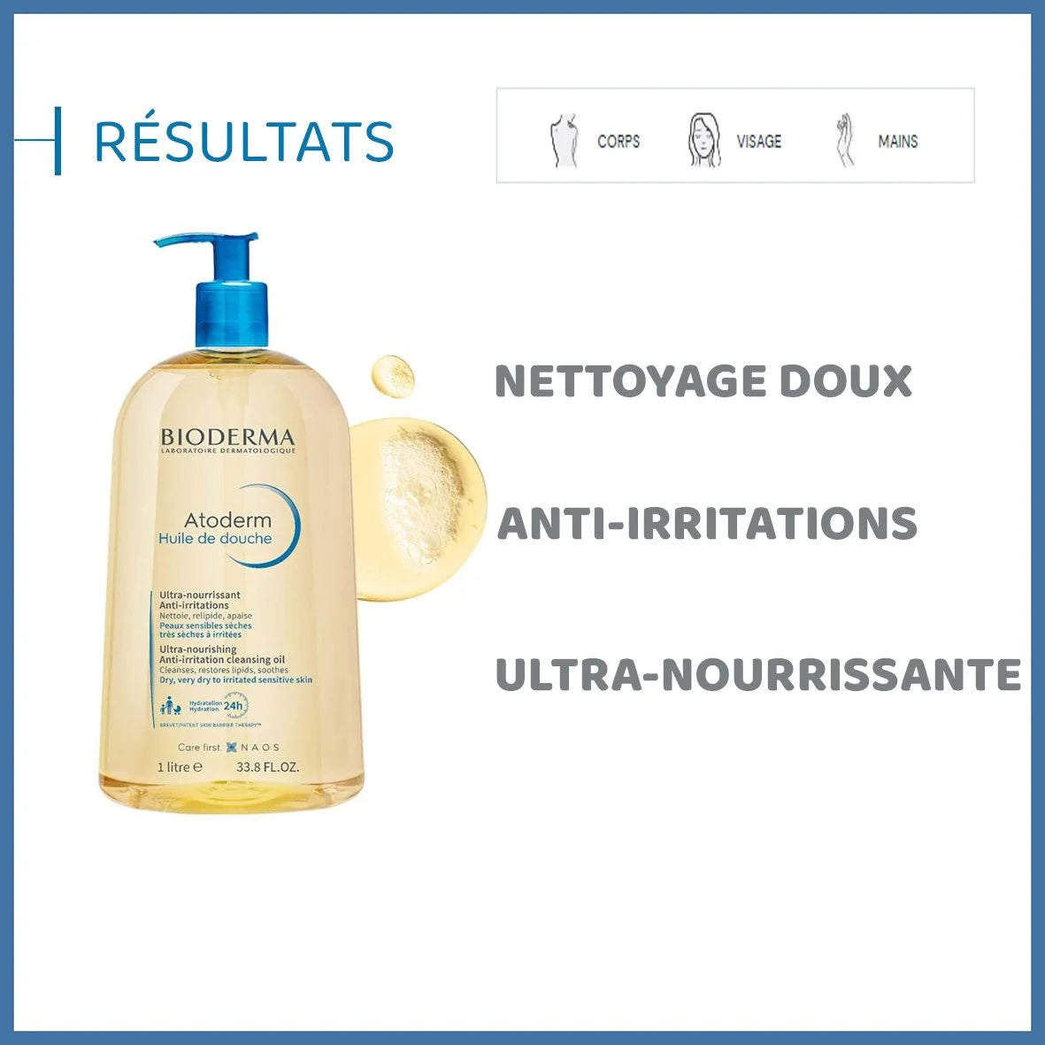 Atoderm Huile de douche