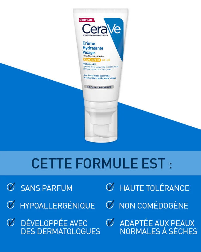 Crème Hydratante Visage SPF30