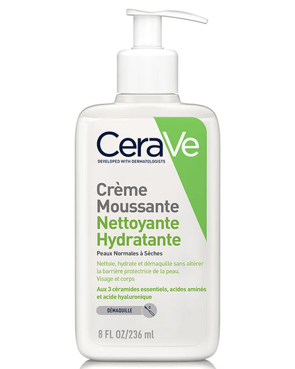Crème Moussante Nettoyante Hydratante