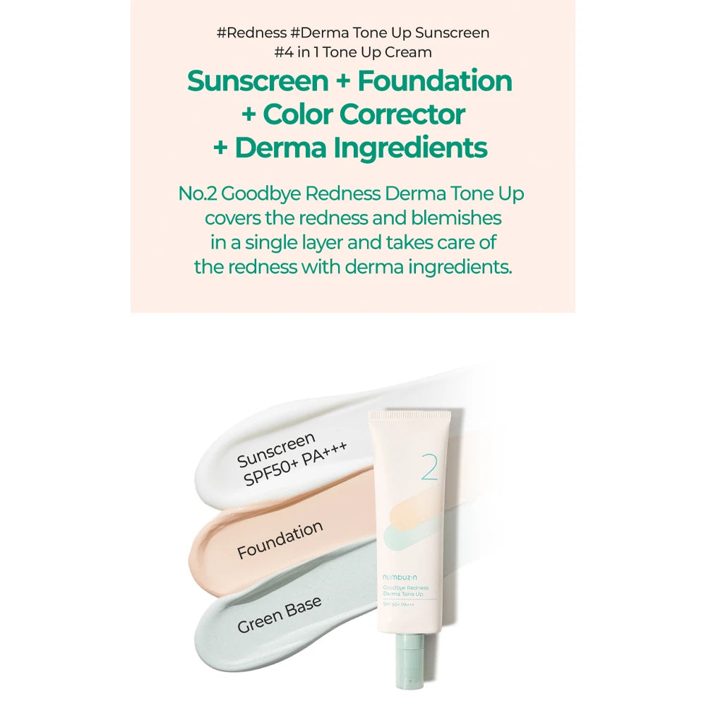 No.2 Goodbye Redness Derma Tone Up