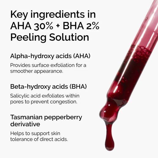 AHA 30% + BHA 2% peeling solution