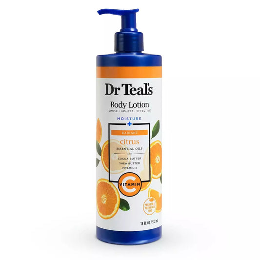 Dr Teal’s Glow & Radiance – Lotion corporelle au Citrus et à la vitamine C