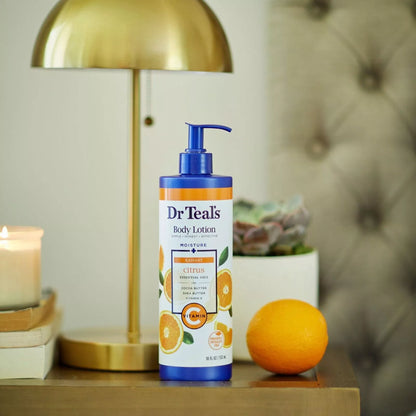 Dr Teal’s Glow & Radiance – Lotion corporelle au Citrus et à la vitamine C